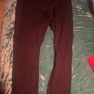 Black Leopard Print Leggings